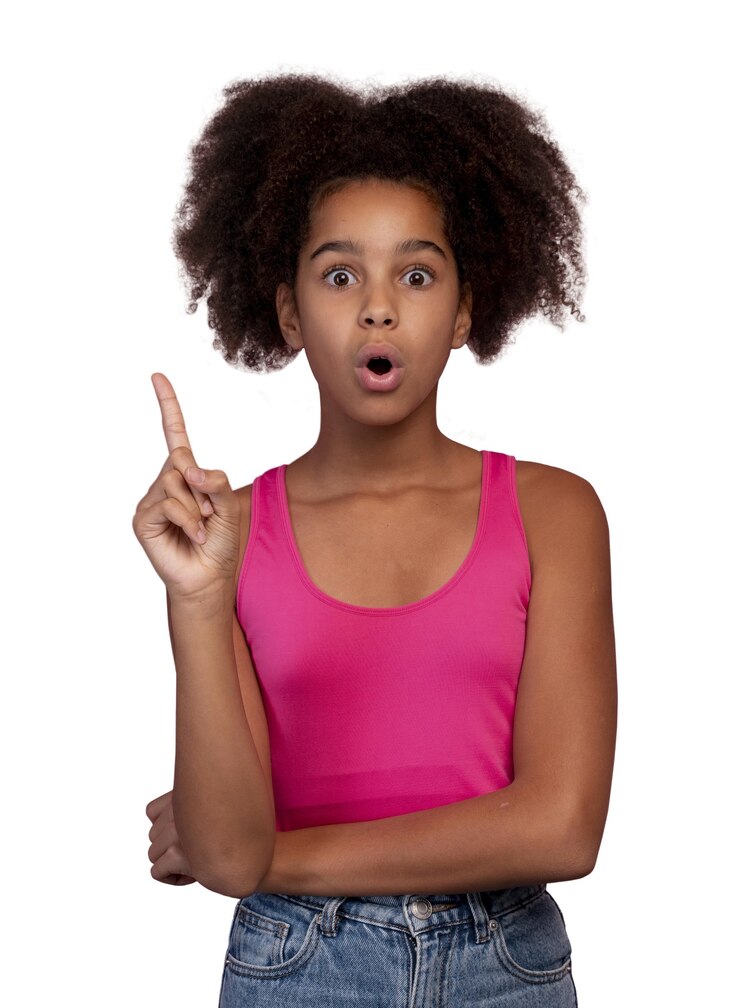 Free PSD portrait of girl teenager