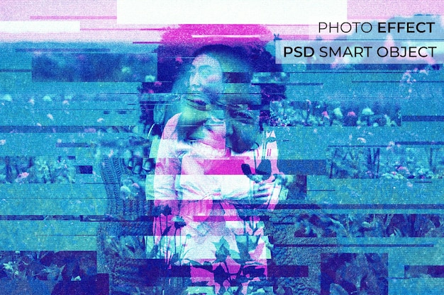 Portrait of person with double exposure effect