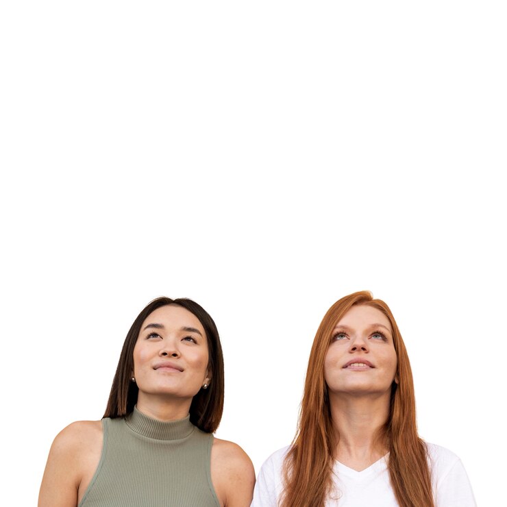 Free PSD portrait of teenage friends