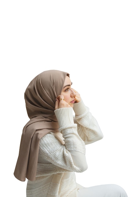 Ritratto di donna che indossa l'hijab