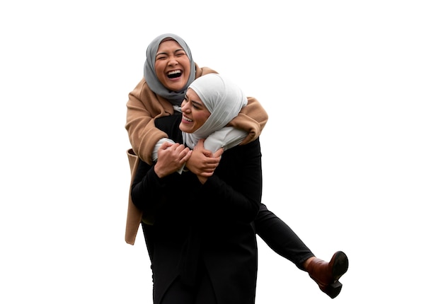 PSD gratuito ritratto di donne che indossano l'hijab islamico