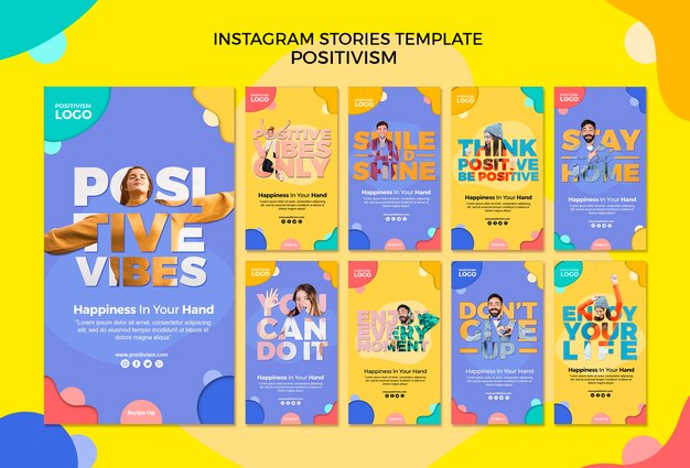 実証主義のコンセプトInstagramストーリー