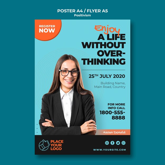positivism concept poster template