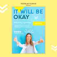 Free PSD positivism poster template theme