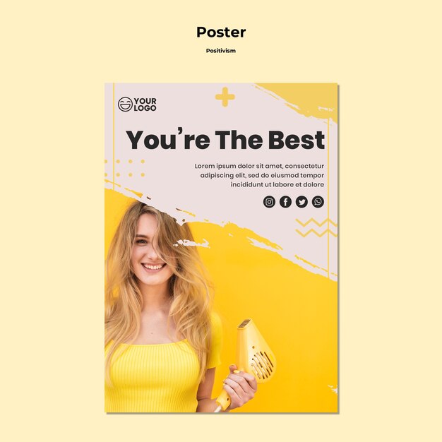 positivism poster template