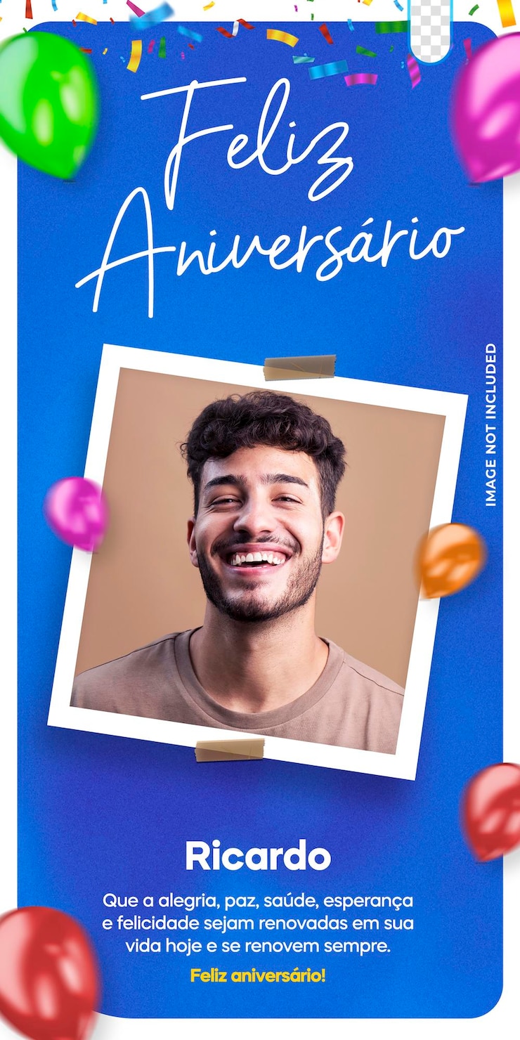 Free PSD post template social media design for birthday boy happy birthday