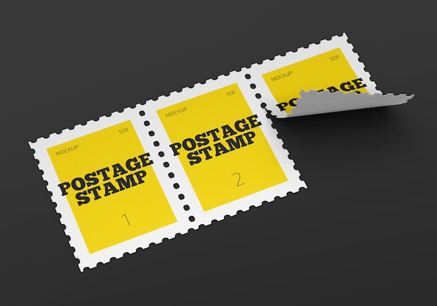 Download Premium Psd Postage Stamp Mockup PSD Mockup Templates