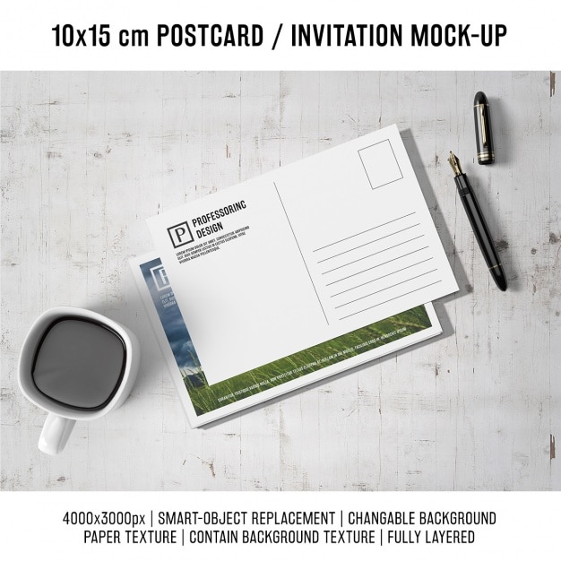 Postcard Mockup Images Free Vectors Stock Photos Psd