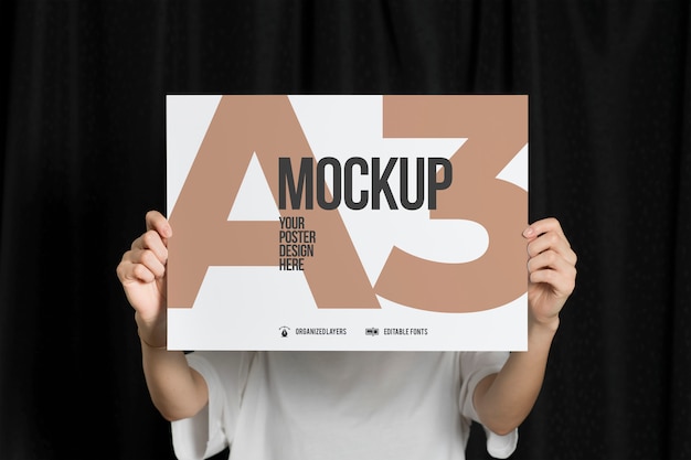 Download Free PSD | A3 poster mockup