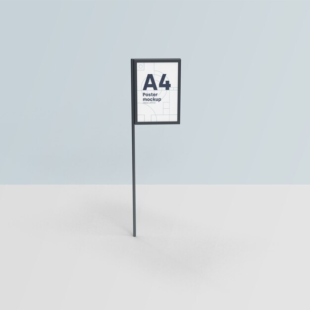 Poster A4 mockup Psd