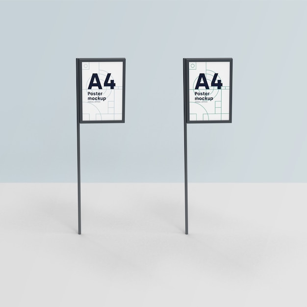 Poster A4 mockup Psd