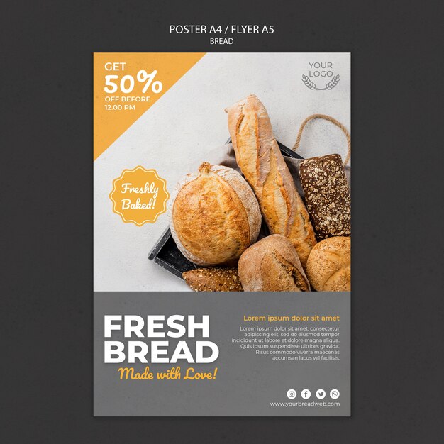 Poster for bakery shop