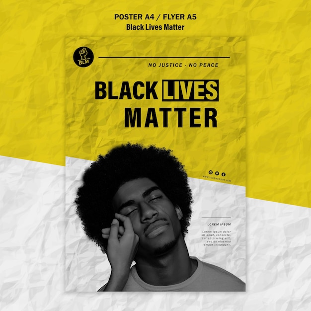 Poster Design for Black Lives Matter – Free PSD Download