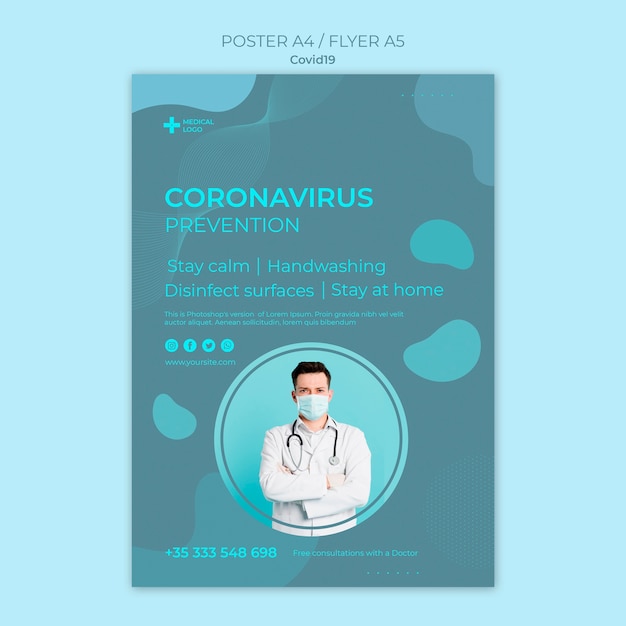 Poster per la prevenzione del coronavirus