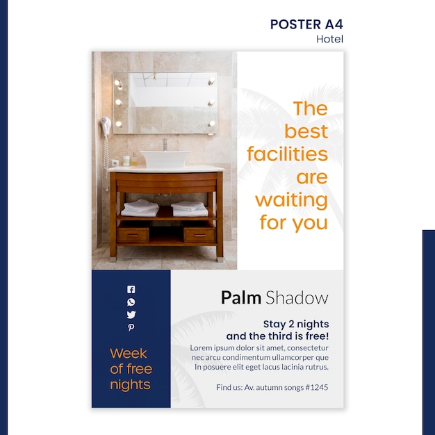 poster for hotel reservation