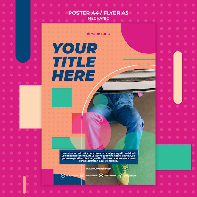 poster for mechanic profession