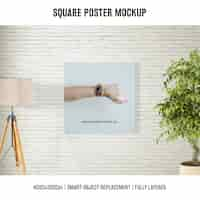 Free PSD poster mock up template