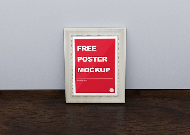 Free PSD poster mock up