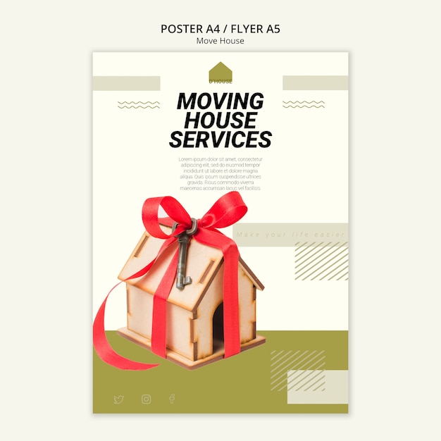 poster for moving house services