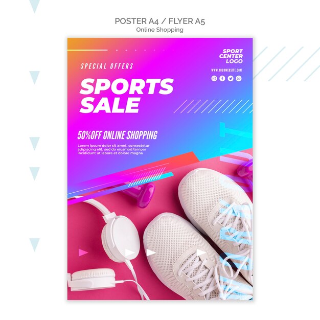 온라인 스포츠 판매 포스터