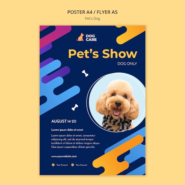 Poster for pet shop business