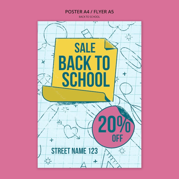 poster template for back to school
