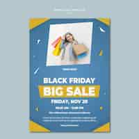 Free PSD poster template for retail sale