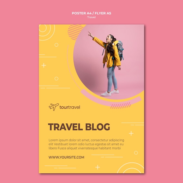 poster template for traveling bloc