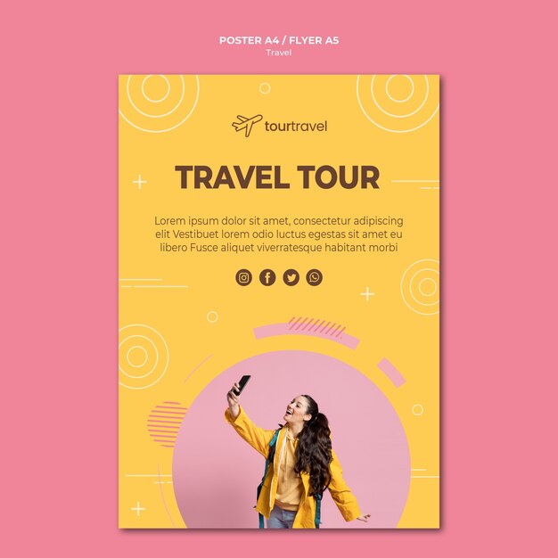 poster template for traveling tour