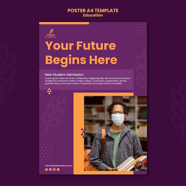 Poster template for university education