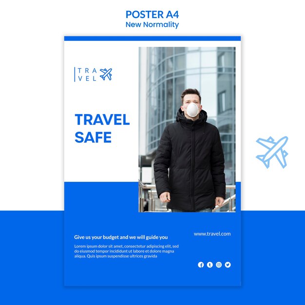 Poster for travel booking