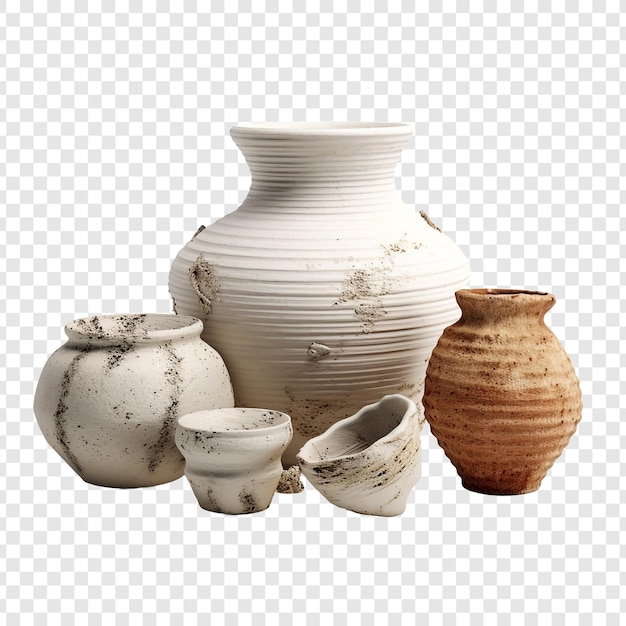 Free PSD pottery and ceramics craft isolated on transparent background