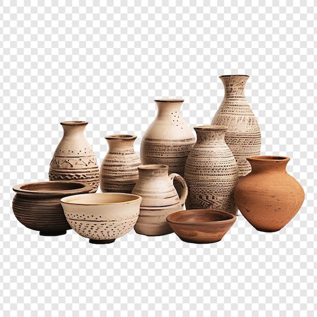 PSD gratuito artigianato in ceramica e ceramica isolato su sfondo trasparente