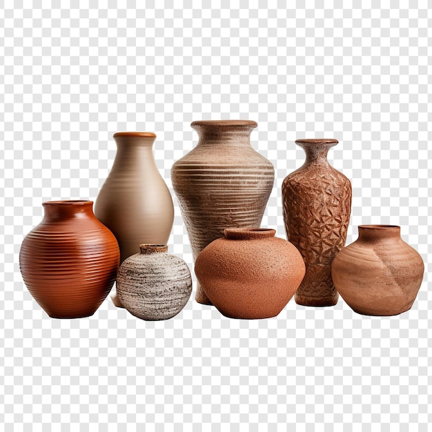 Free PSD pottery and ceramics craft isolated on transparent background