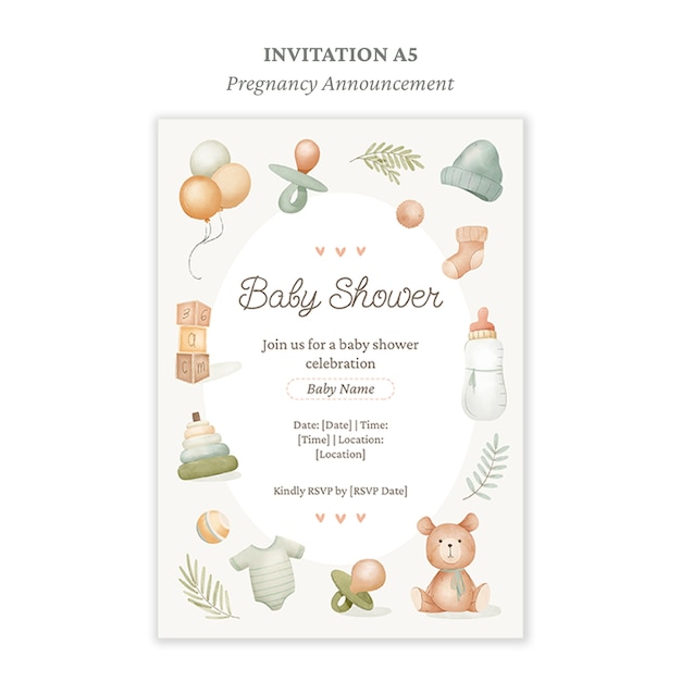 Pregnancy announcement template