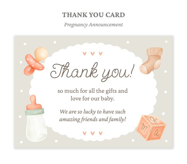 Pregnancy announcement template
