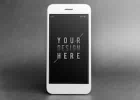 Free PSD premium mobile phone screen mockup template