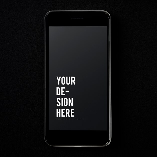 Premium mobile phone screen mockup template