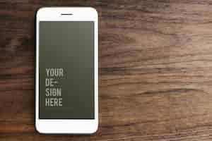 Free PSD premium mobile phone screen mockup template