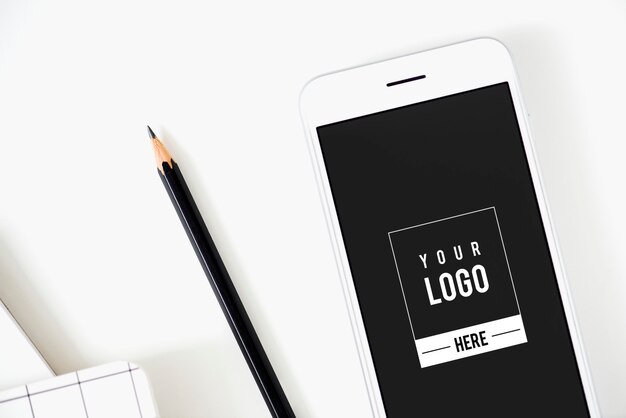 Premium mobile phone screen mockup template