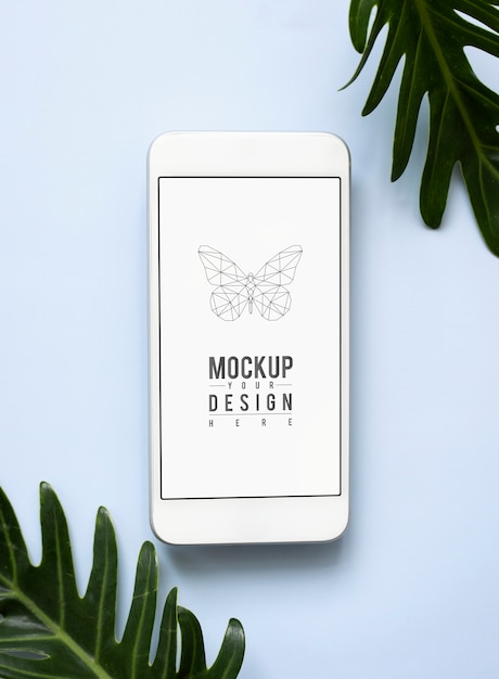 Free PSD premium mobile phone screen mockup template