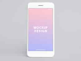 PSD gratuito modello di mockup dello schermo del telefono cellulare premium