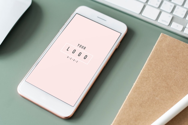 Premium mobile phone screen mockup template