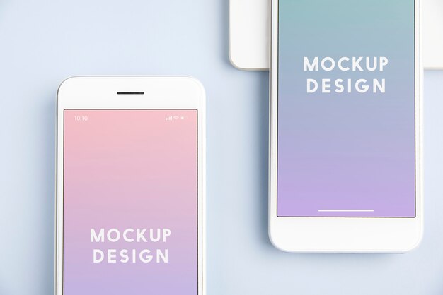 Premium mobile phone screen mockup template