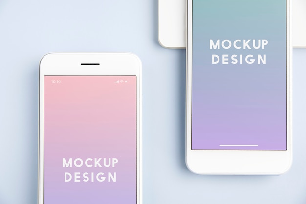 Premium mobile phone screen mockup template