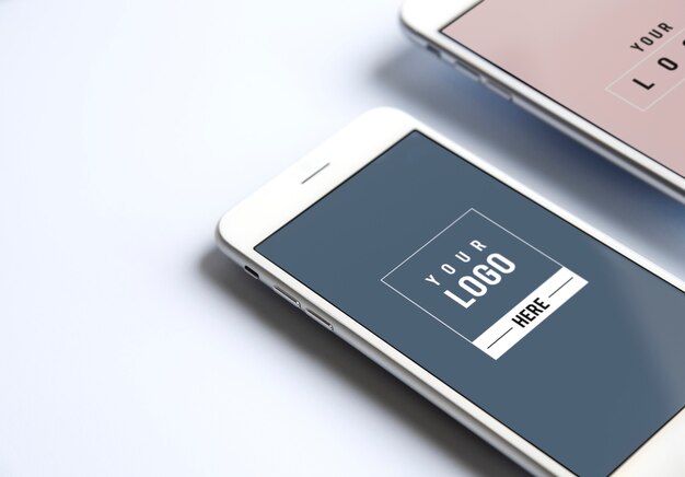 Premium mobile phone screen mockup template