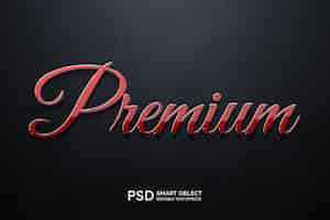 Free PSD premium text style effect