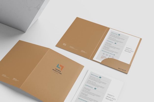 Presentation folder mockup