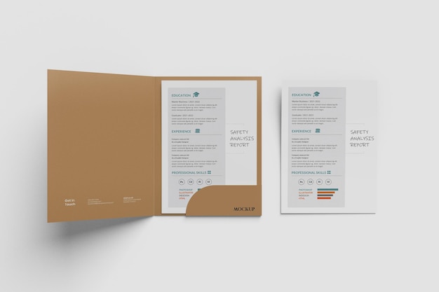 Presentation folder mockup