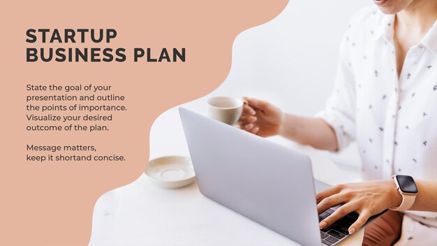 Presentation template psd for startup business plan